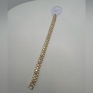 Gold filled Elegant 3 tones Bracelet for women